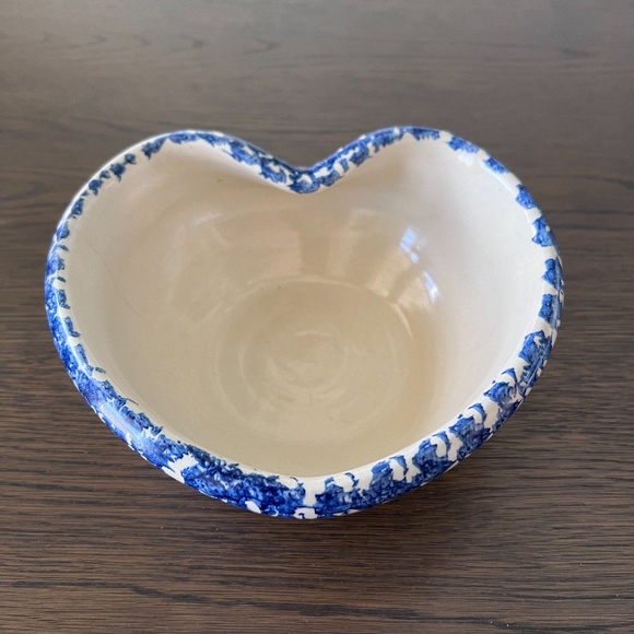 Vintage Marshall Pottery Texas‎ Heart Shaped Bowl Stoneware Rare Find - Picture 13 of 14
